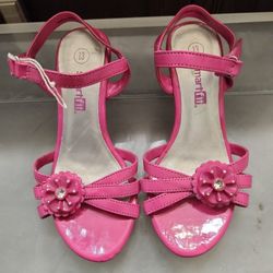 Girl Pink Heel Shoes Size 13
