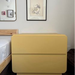 TOV Sagura Nightstand Painted Yellow 