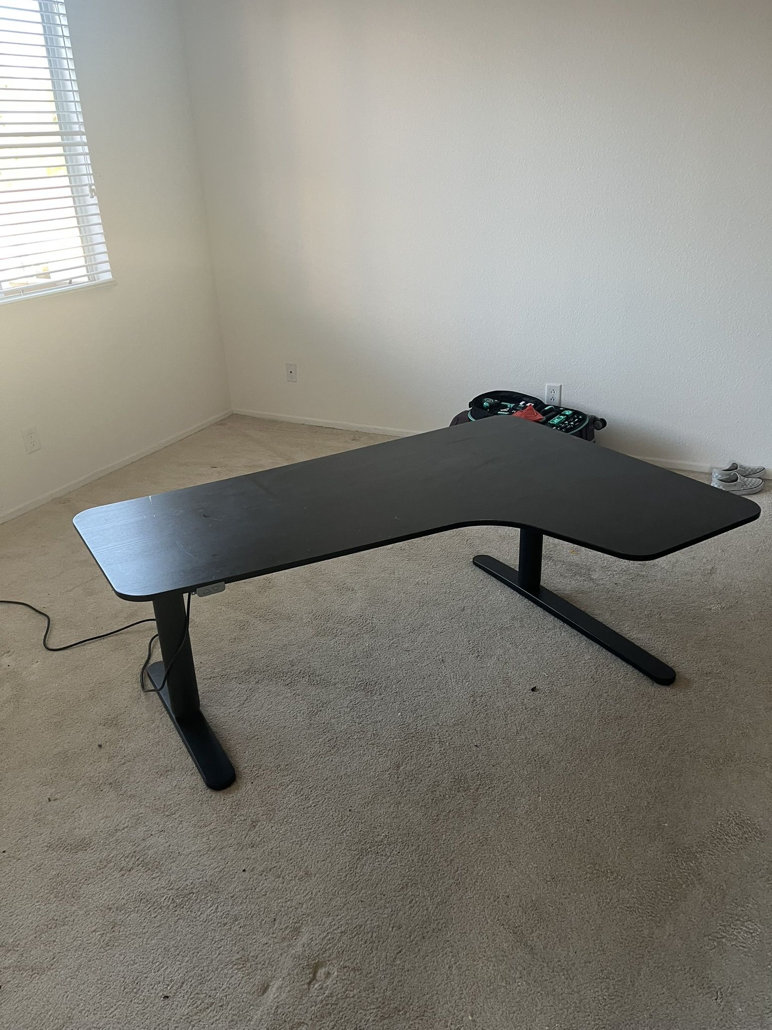 IKEA L Shaped Adjusting Height Desk