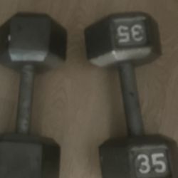 35 Lbs Dumbbells
