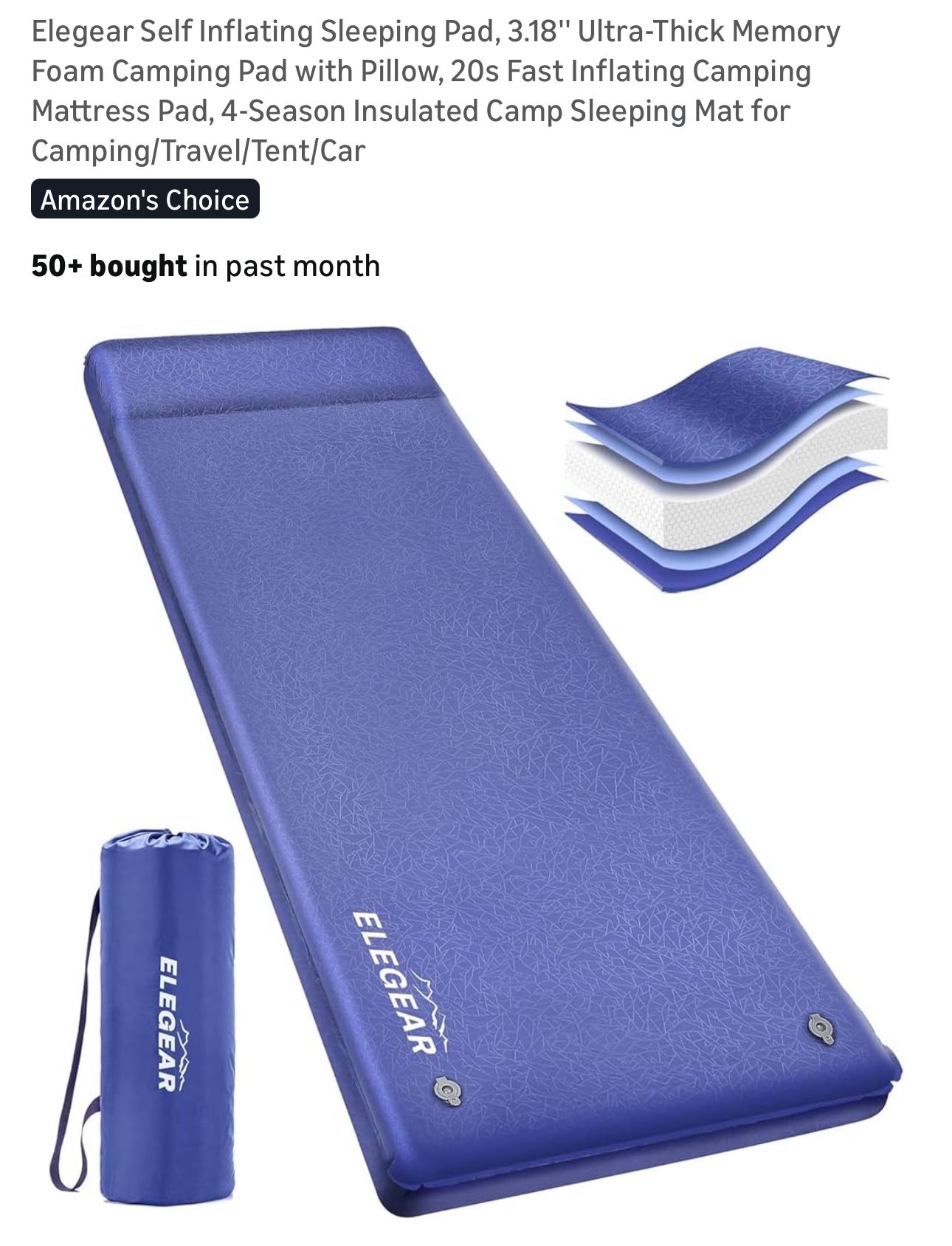 Camping mattress