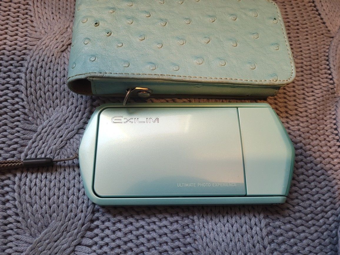 Casio Exilim TR15 TR350 Tiffany Green Digital Camera Point Casio Exilim TR15 TR350 Tiffany Green Digital Camera Point
