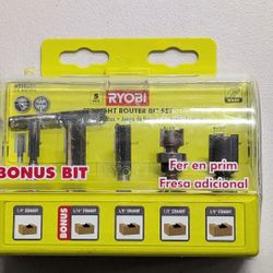 Ryobi Straight Router Bit Set