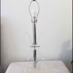 Vintage Mid Century Modern Lucite Table Lamps