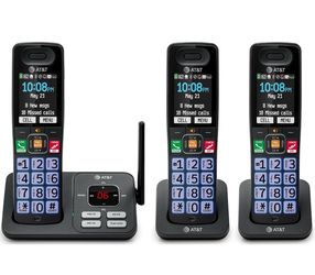 AT&T 3 Handsets Cordless Phone with Answering System — BL108-3