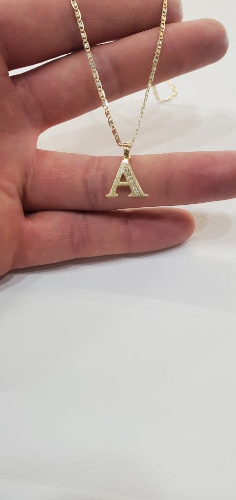 Letter A with 20inch Chain