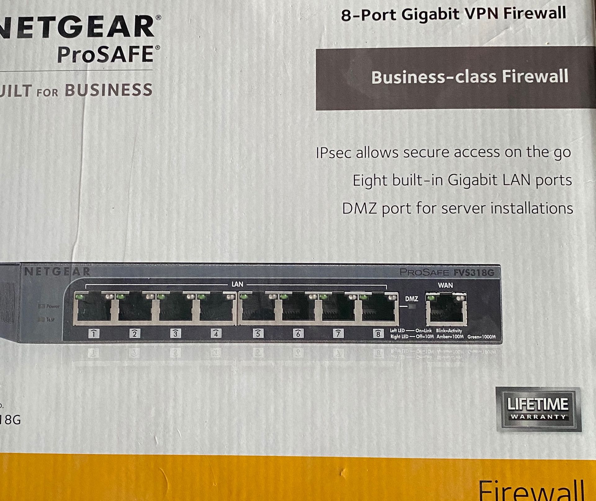 Netgear ProSafe FVS318G 8 Port Gigabit VPN Firewall Router Genuine AC Power cord