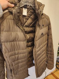 Adidas Down Coat, Size Men's Small