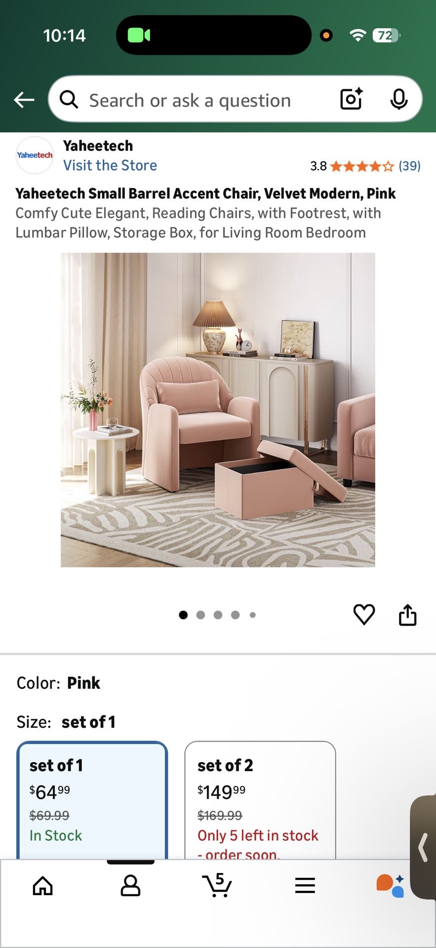 Pink Chair