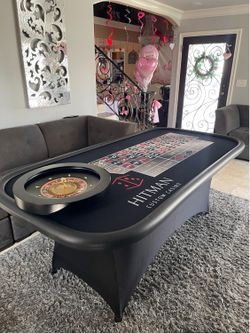 Roulette Table Includes 20 inch Wheel