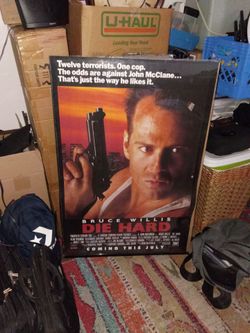 *Original*DIE HARD Movie Theater covered poster #386