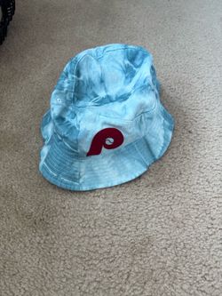 blue tie-dye Phillies bucket hat. #baseball #phillies