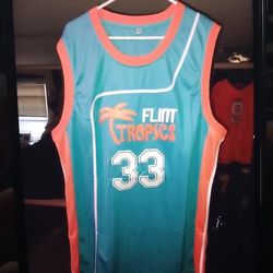 New Size 3XL Flint Tropics Jackie Moon Away Jersey
