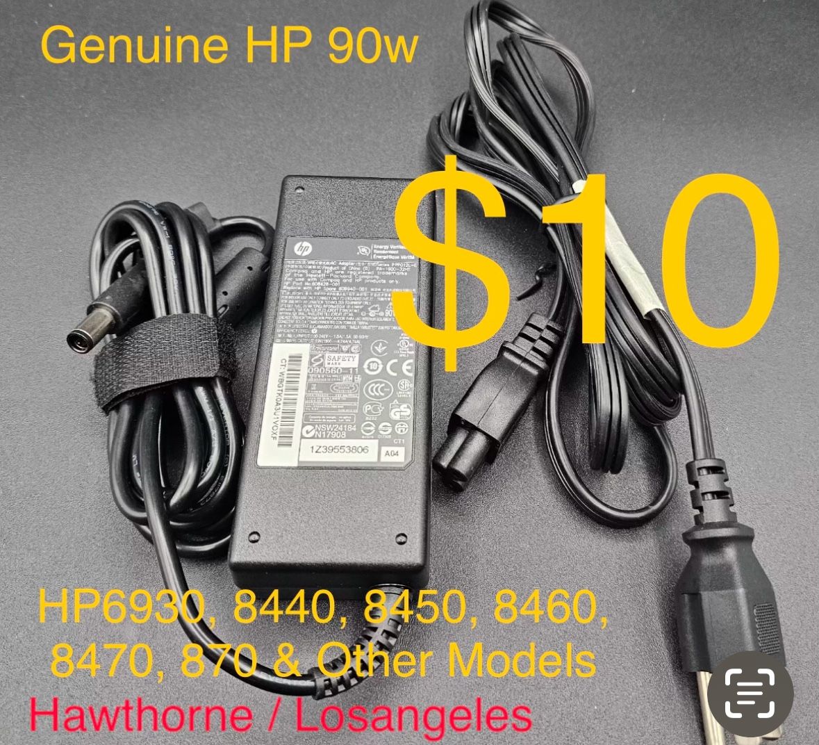 Genuine HP 90w Laptop Charger $10