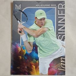 Jannik Sinner 2025 Panini Tennis Melbourne 2025 Champion 