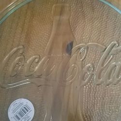 Coke Glass 13" Platter