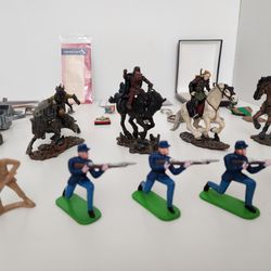 LOTR AOME Loose Figures Set, Nerf N-Strike, Revolver toy, Children's Ninja Sword Plastic, Medals and more

