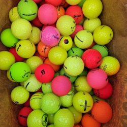 100 Premium Colored Golf Balls 