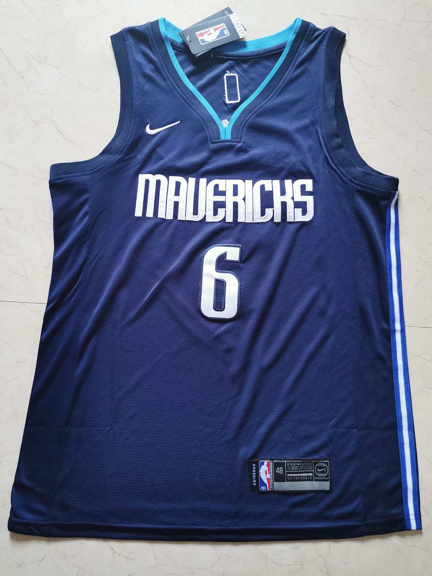 NBA 2019-20 Dallas Mavericks Porzingis Jersey