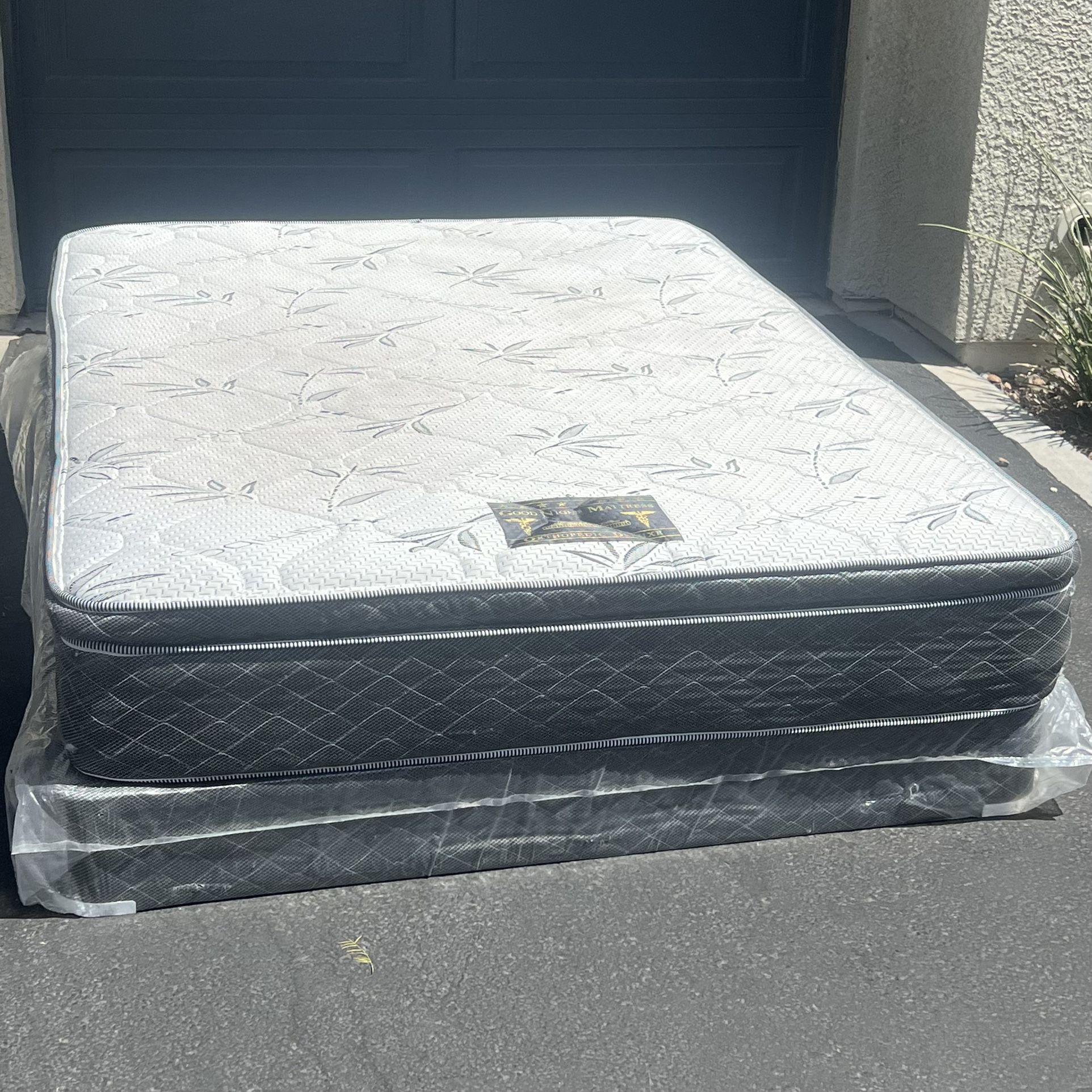Bamboo Queen Size Mattress & Box Spring Set