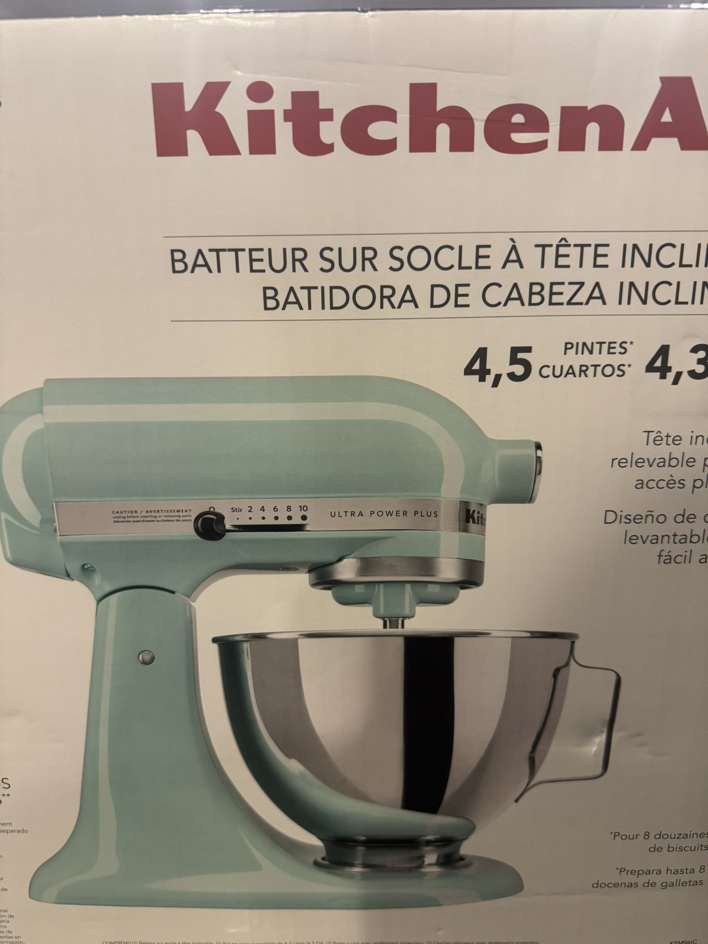 KitchenAid 4.5 Quart Stand Mixer - Ice Blue