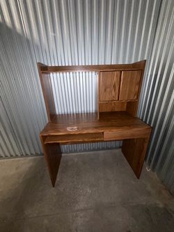 wooden desk