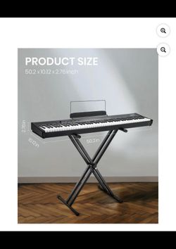 88-Key Digital Piano + X Stand