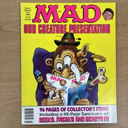 The Mad Magazine Fall 1990 Super Special is a collector's item featuring a special edition of the iconic comic book series. This issue is part of the 