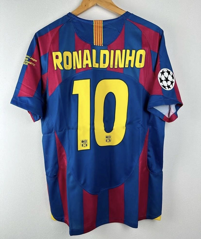 Jersey Barcelona Ronaldinho Camiseta Fútbol Soccer Playera Sise
