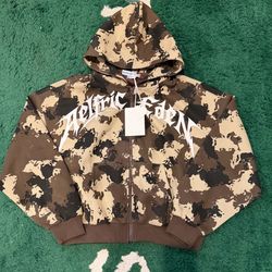 Aelfric Eden Camo Zip-Up Hoodie