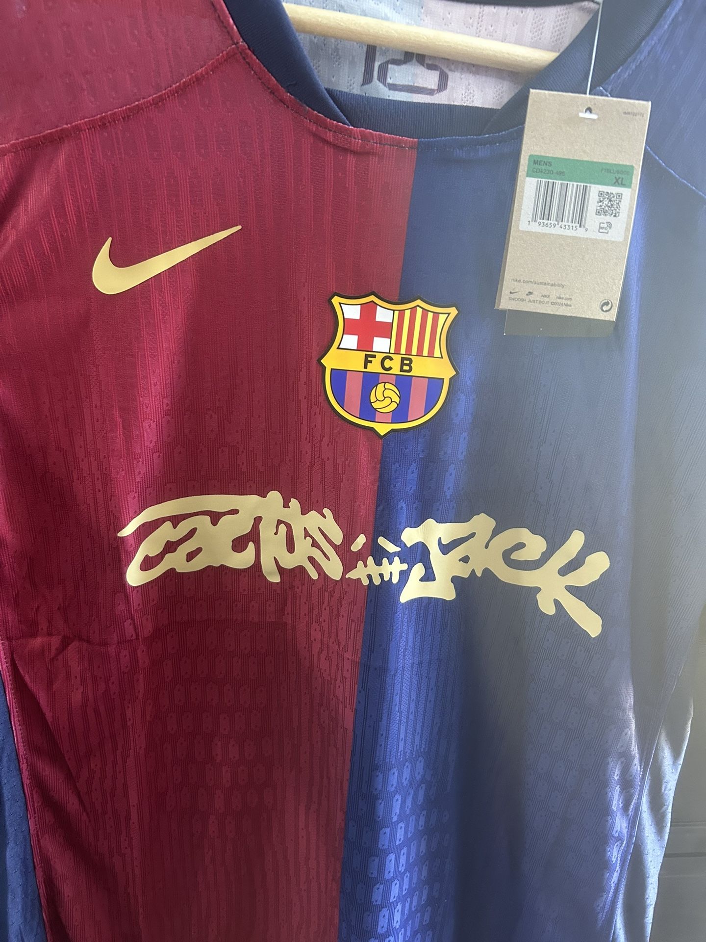 FC Barcelona x Travis Scott Limited Edition Cactus Jack HOME Jersey - Slim Fit