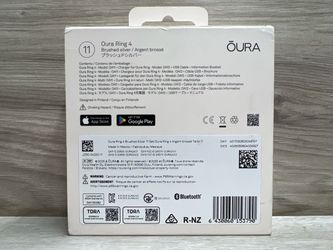 Oura Ring 4 OA11 Brushed Silver Smart Ring Size 11 (PO1024029)