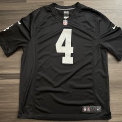 Nike On Field Derek Carr Las Vegas/Oakland Raiders Home Black Jersey Men’s XL