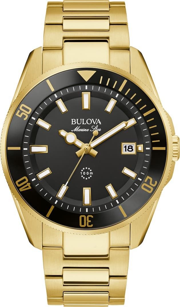 Men's BULOVA Marine Star Quartz Bracelet Watch - 43MM