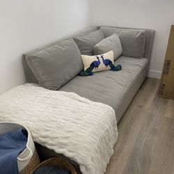 West Elm Light Sage Couch 