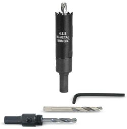 3/4 inch Hole Saw for Wood, Metal, Plastic & Drywall, with Arbor 19mm Bi-Metal Hole Saw Cutter, Fast Chip Removal, Smooth & Clean Cut, Heavy Duty yet