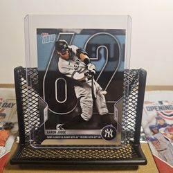 Aaron Judge. 62. HomeRun King. Topps Now. 2022.