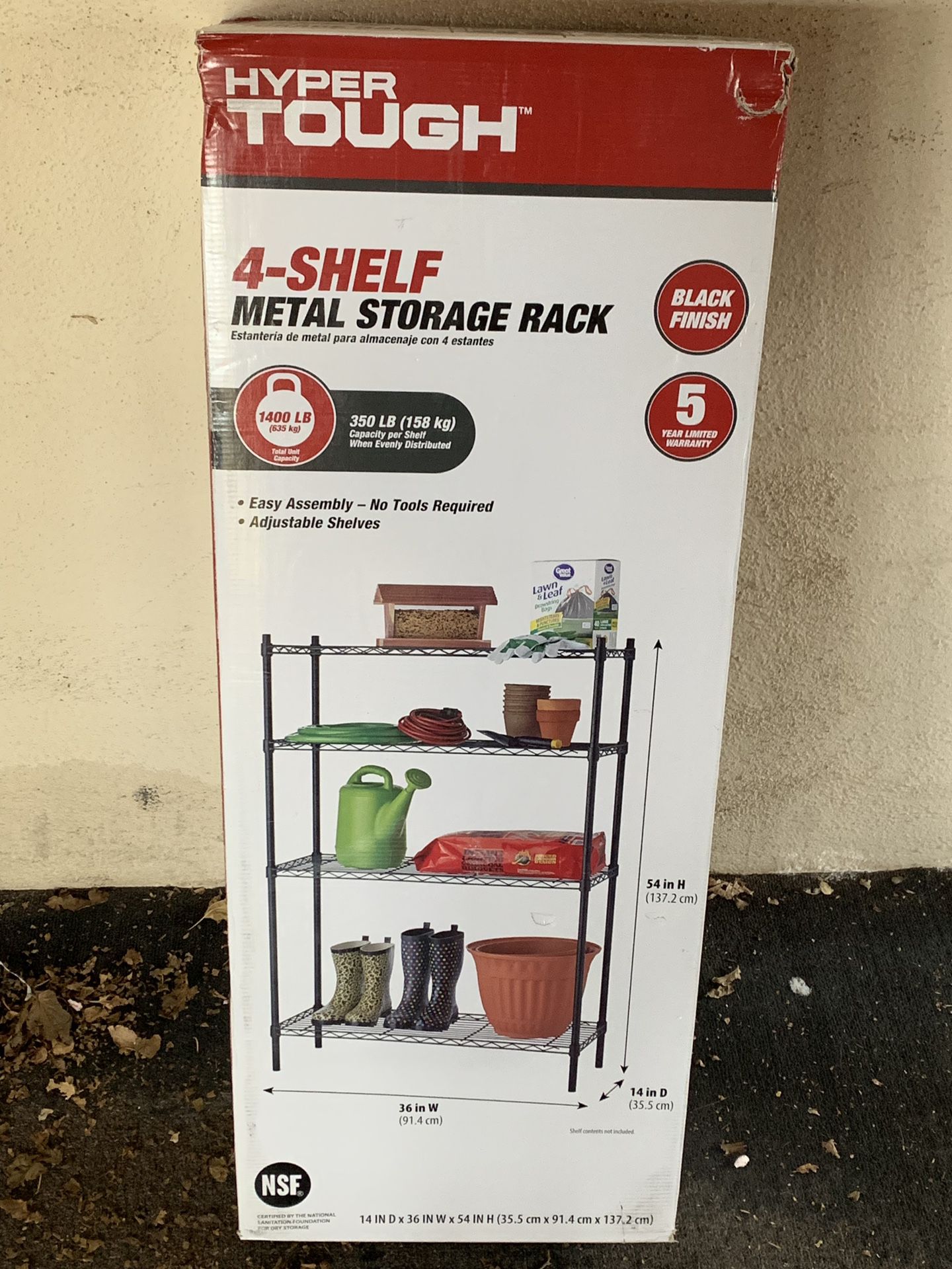 Hyper Tough NEW metal storage rack!