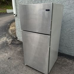 Stainless Steel Maytag Refrigerator Fridge Freezer Free Local Delivery/30 Day Warranty
