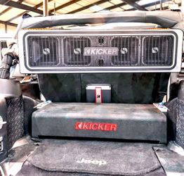 NEW POWERFUL MIDRANGE SPEAKERS KICKER ST 9” INCHS WITH CUSTOM RGB BOX