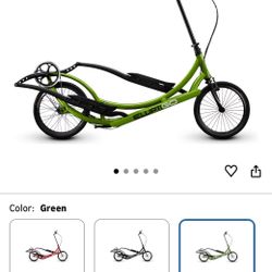 ElliptiGO 8C Long Stride Outdoor Elliptical Bike and Best Hybrid Indoor Exercise Trainer