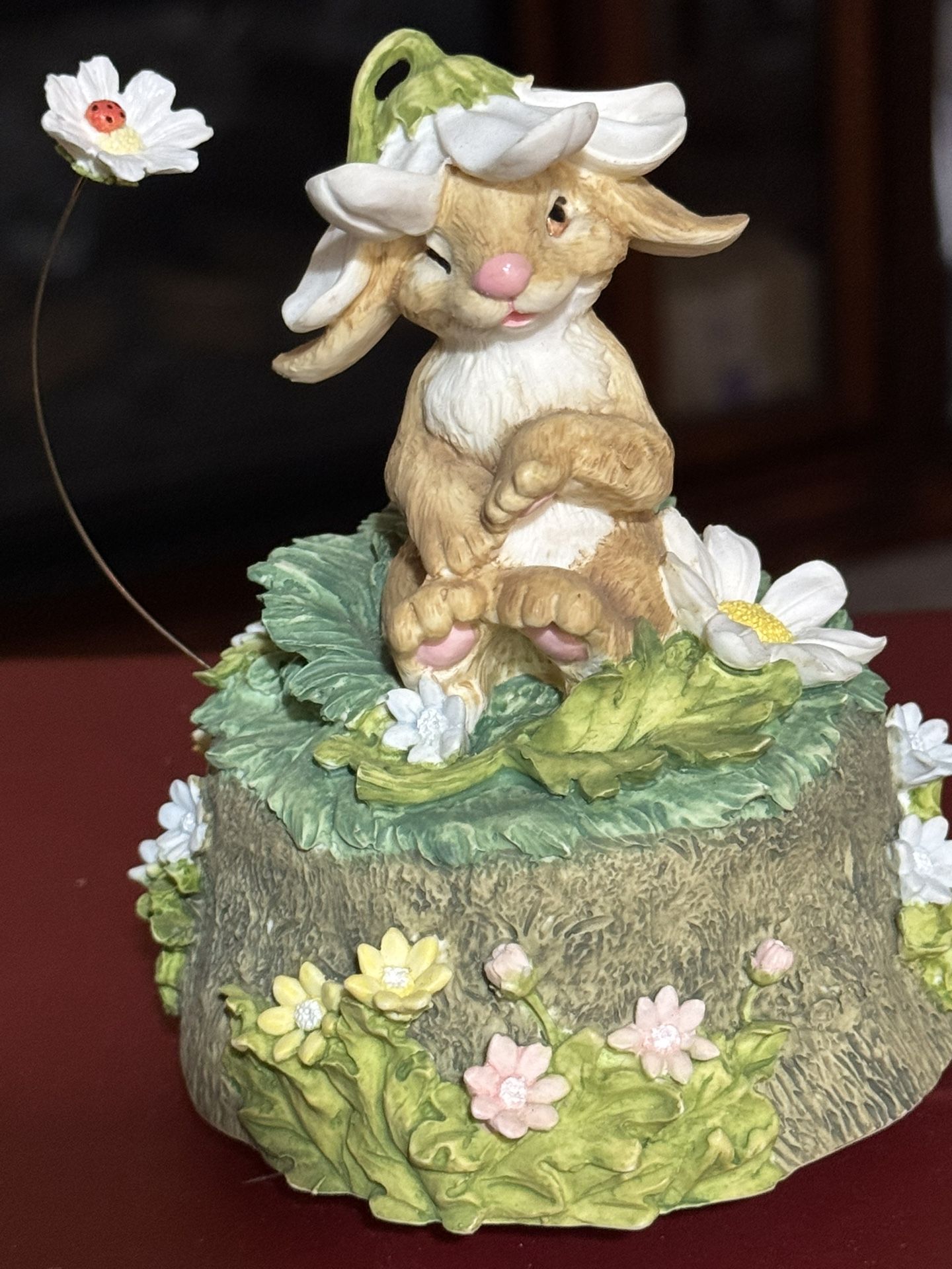 Vintage Bunny Music Box