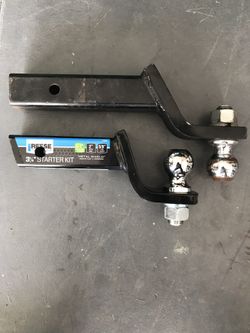 Reese Drop hitch 3 1/4” w/ ball (pin included) on one