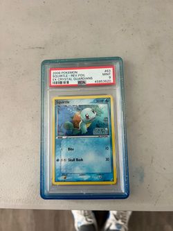 2006 Pokemon Ex Crystal Guardians Squirtle Reverse Holo PSA 9 #63