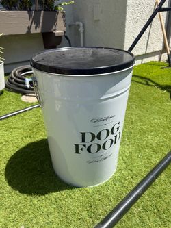 Harvey Barker Metal Dog Food Storage bin