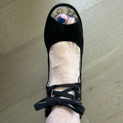 Awesome Never Worn Black Suede Fly Women’s Shoes