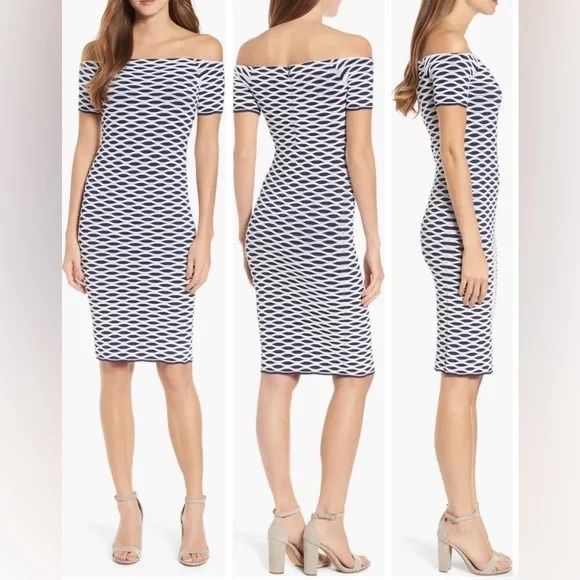 Michael Michael Kors off Should Navy White Dress