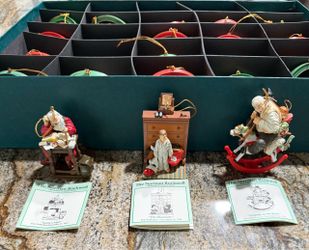 Christmas ornaments by Norman Rockwell