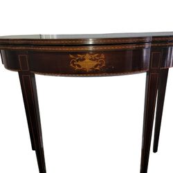 Antique Charak Convertible Game Table Console 