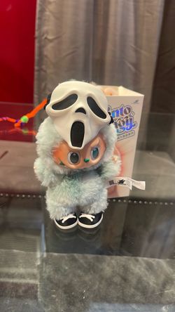 POP MART Designer Plush Figure with Ghost Face Mask